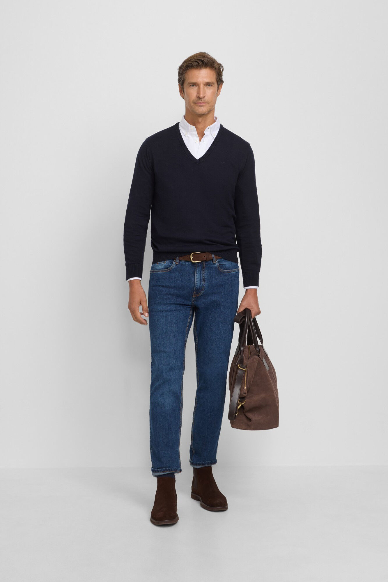 Silbon Camisola retr&ocirc; com gola em V