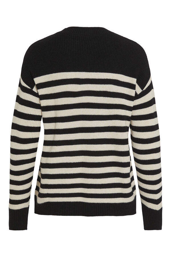 Cortefiel Soft jersey-knit jumper Black