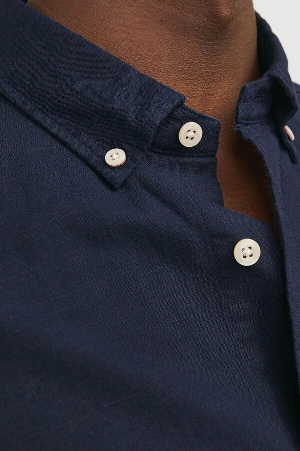 Cortefiel Camisa slim fit Azul marino