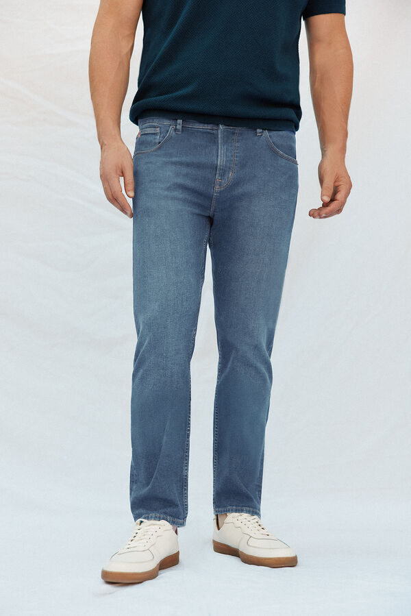Cortefiel Slim fit jeans Blue