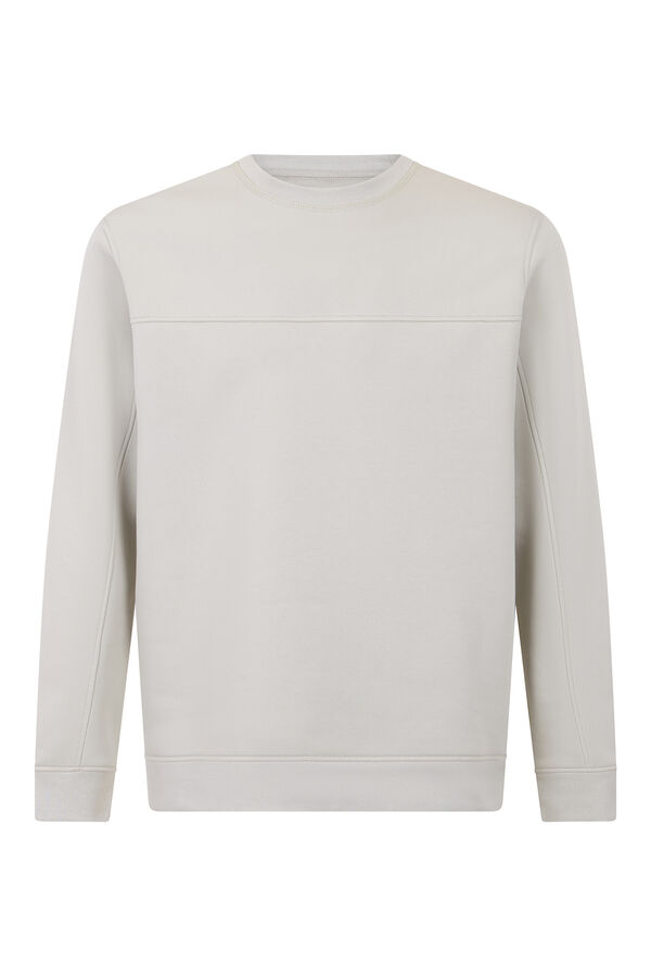Cortefiel Crew-neck sweatshirt Kaki