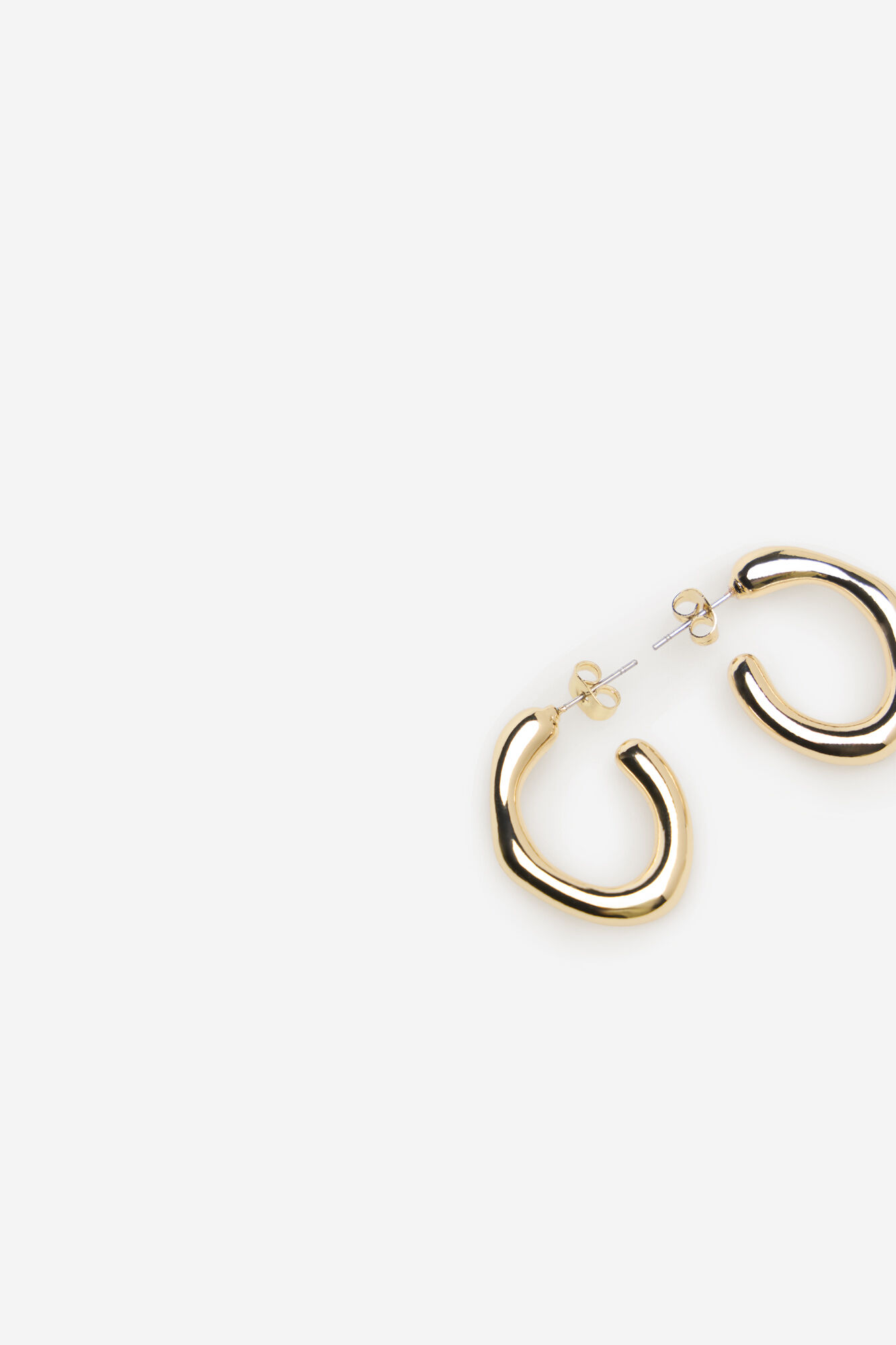 Cortefiel Irregular hoop earrings+