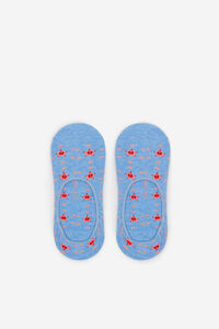 Cortefiel No-show socks with starfish print Blue