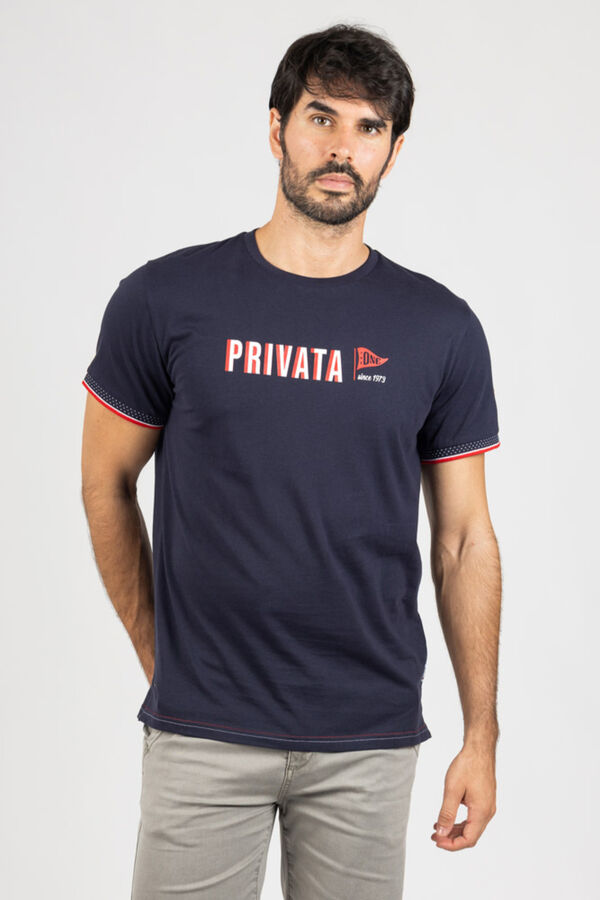 Privata Short sleeve T-shirt Navy