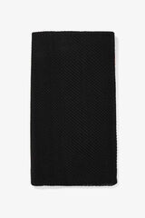 Vilanova Lenço retangular plissado Preto