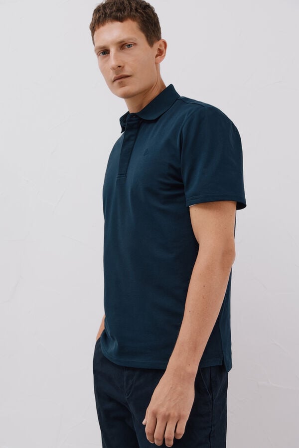 Cortefiel Regular fit polo shirt Navy