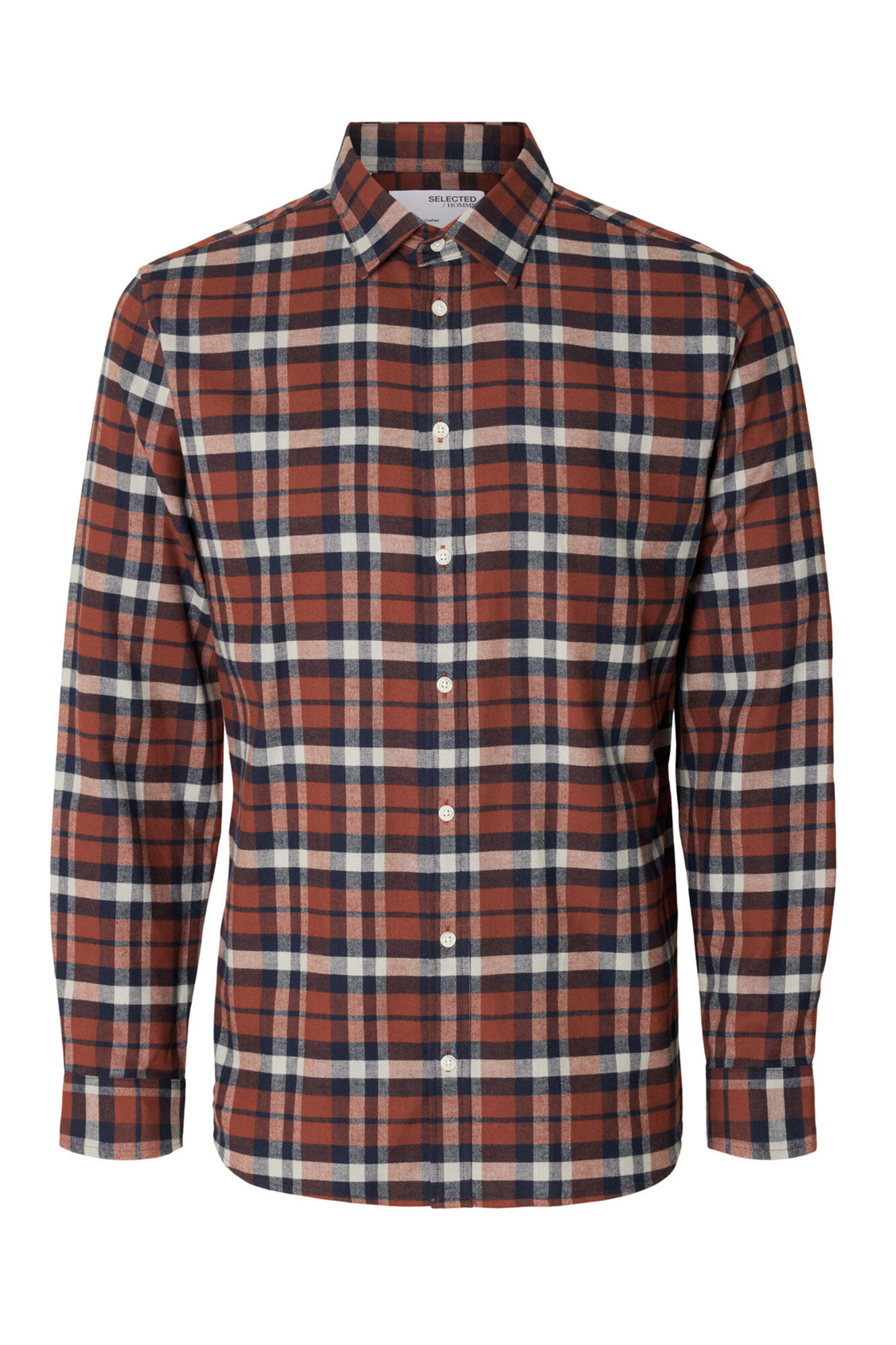 Selected Camisa de manga comprida com corte slim