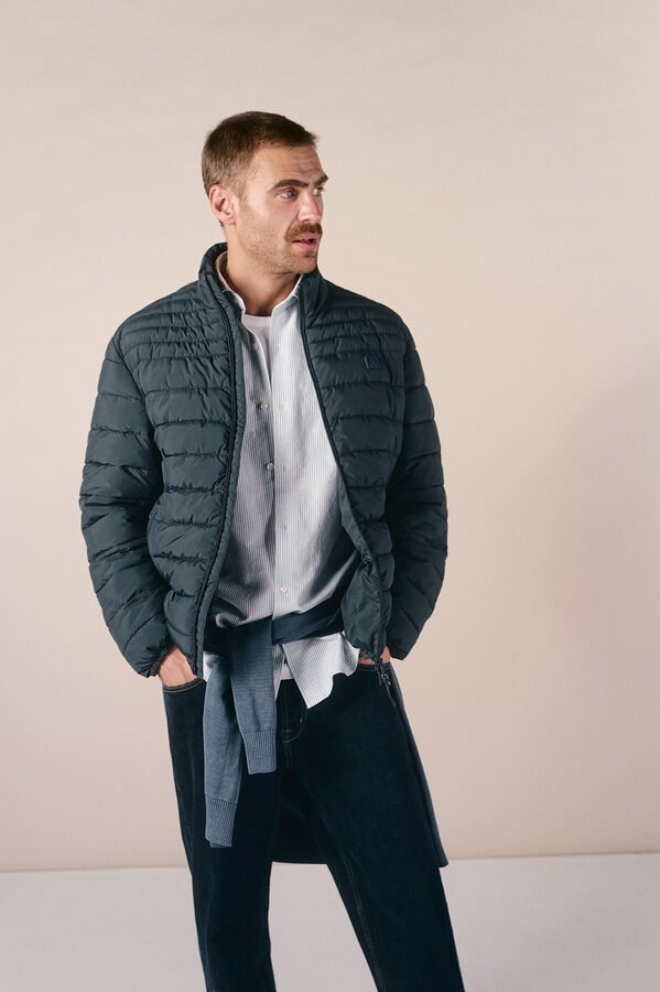 OOTO Blus&atilde;o acolchoado ultraleve Azul