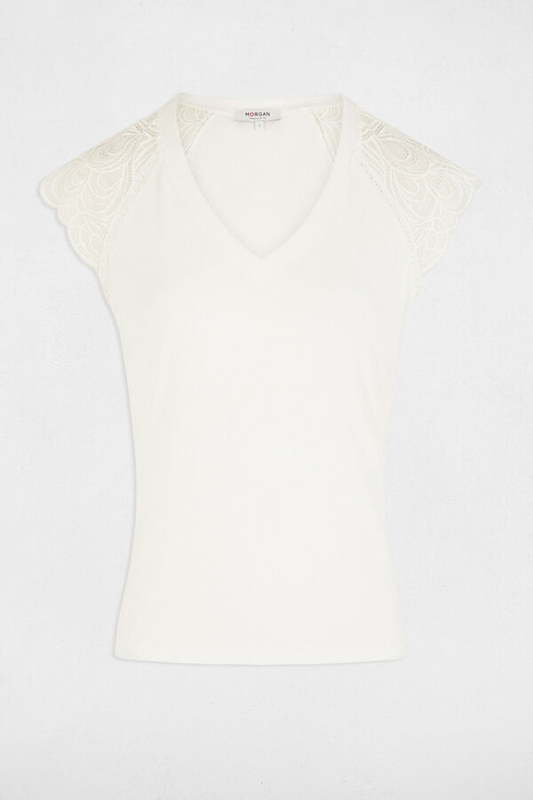Morgan T-shirt de manga curta Branco