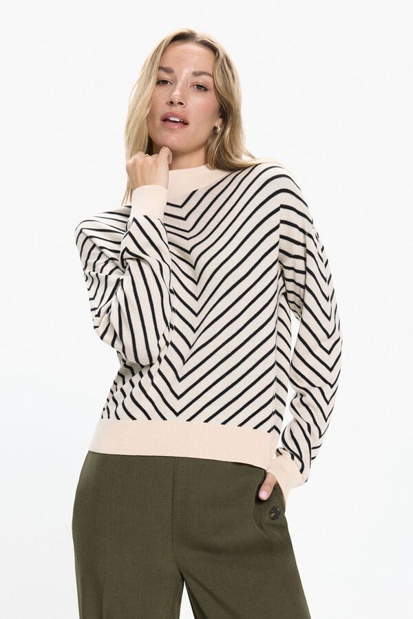 Vero Moda Camisola fino de manga comprida  Cinzento