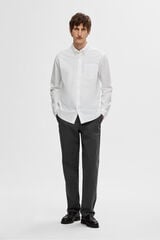 Selected Camisa Oxford de corte regular Branco
