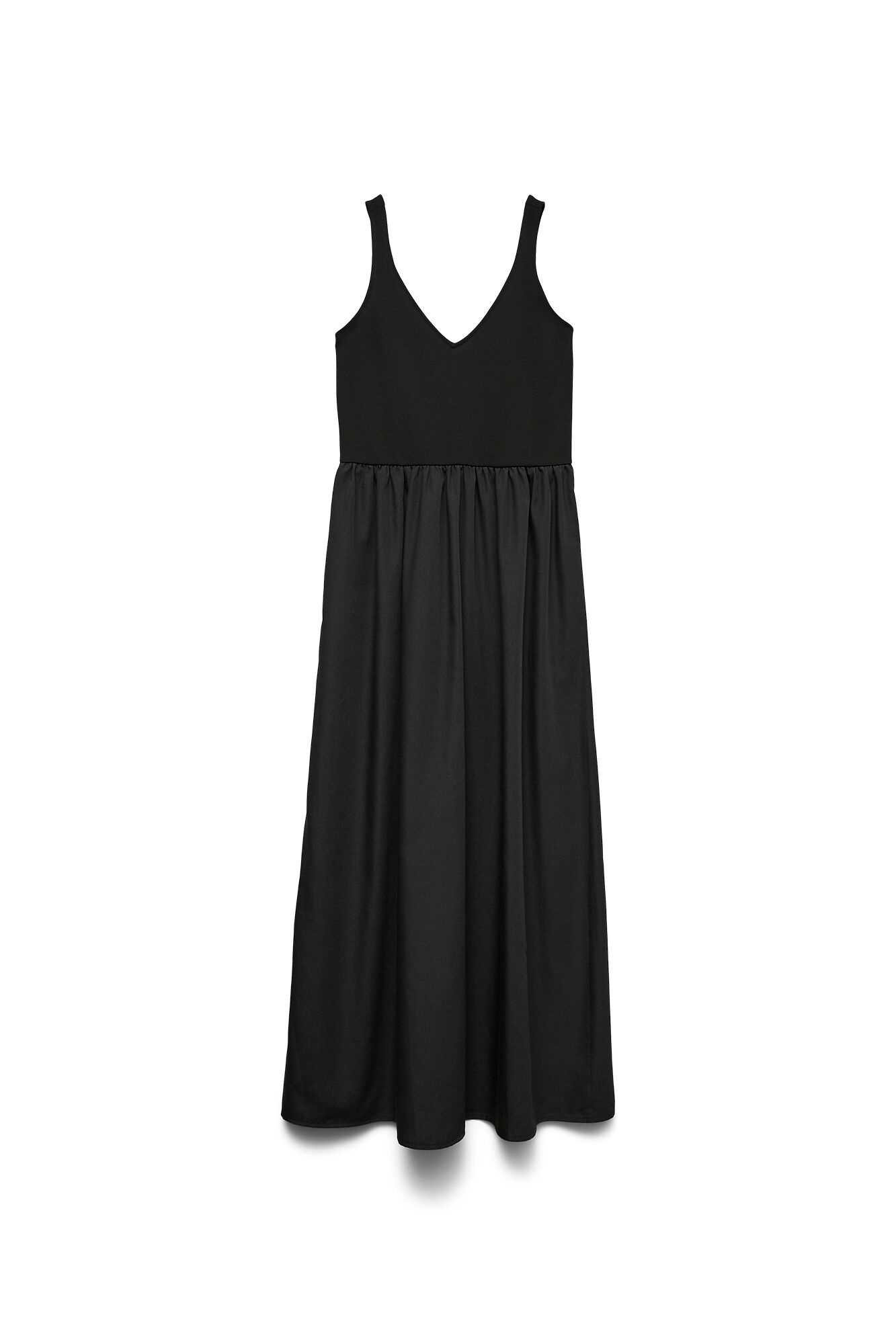 Vero Moda Vestido comprido com gola em bico sem mangas