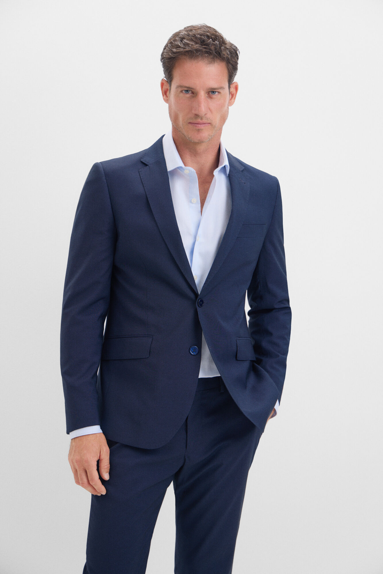 Zapatos traje online azul marino hombre