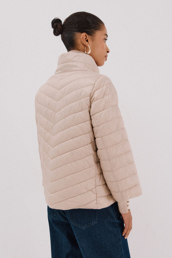 Cortefiel Reversible Thermolite® jacket Ivory