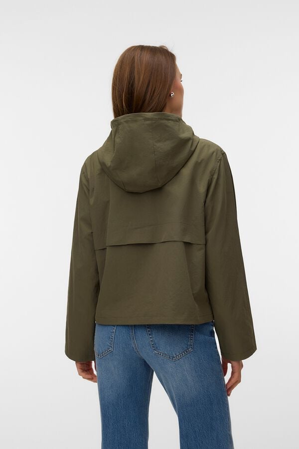 Vero Moda Parka curta com capuz Verde