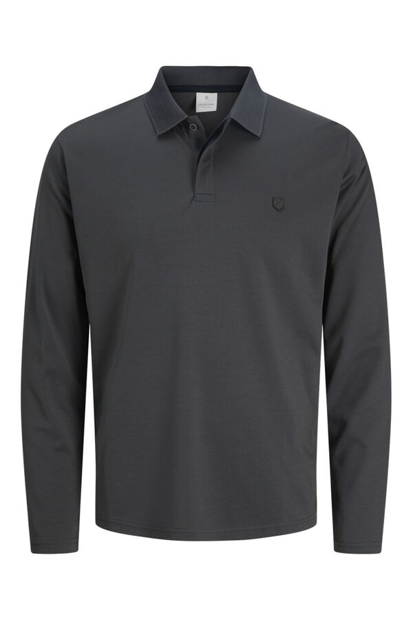 Jack & Jones Camisa polo clássica de manga comprida Cinzento