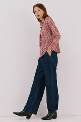 Cortefiel Polo shirt neck t-shirt Pink