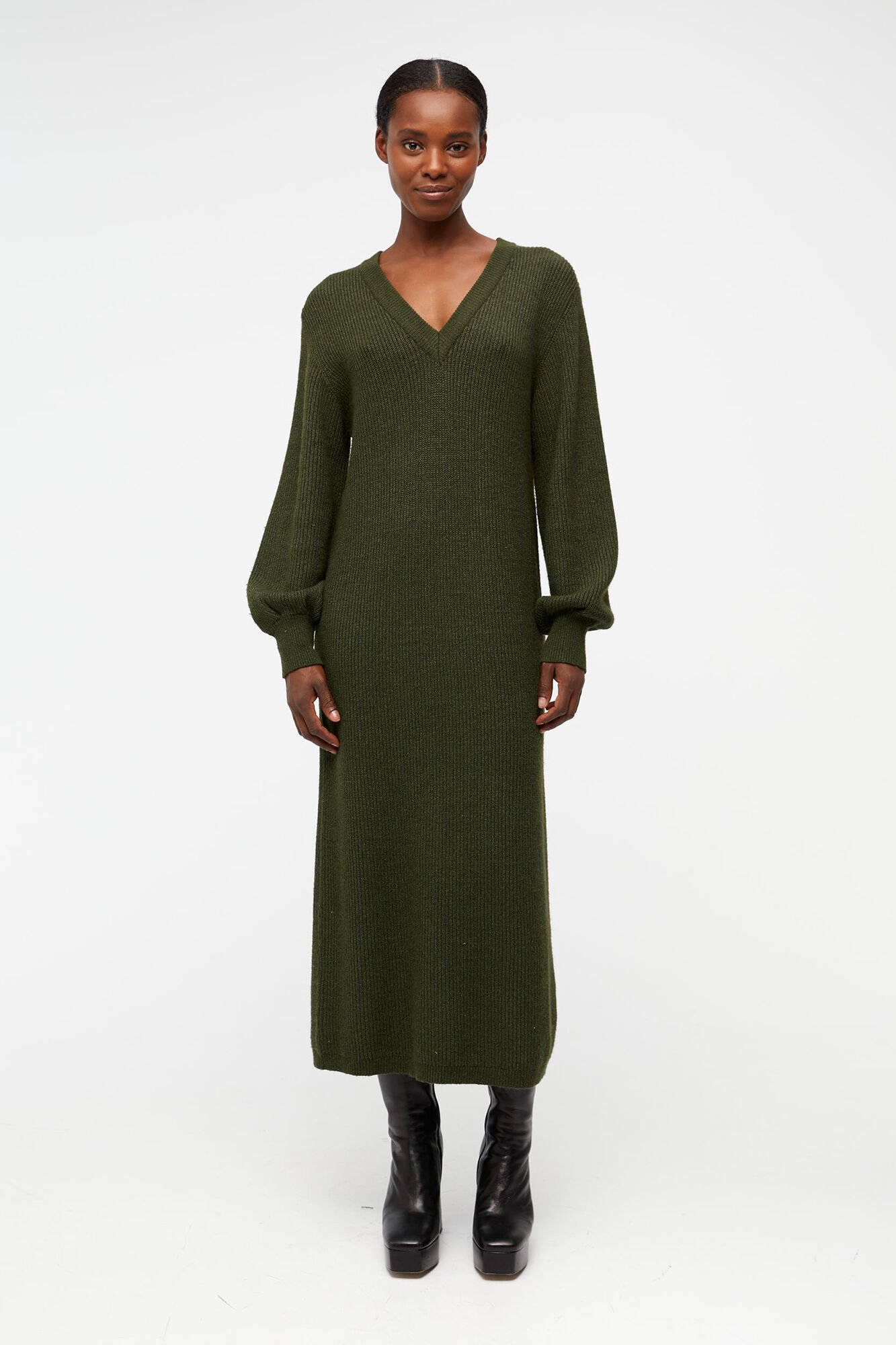 Long sales knitted dresses