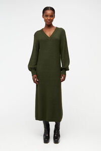 Cortefiel Knit dress Green