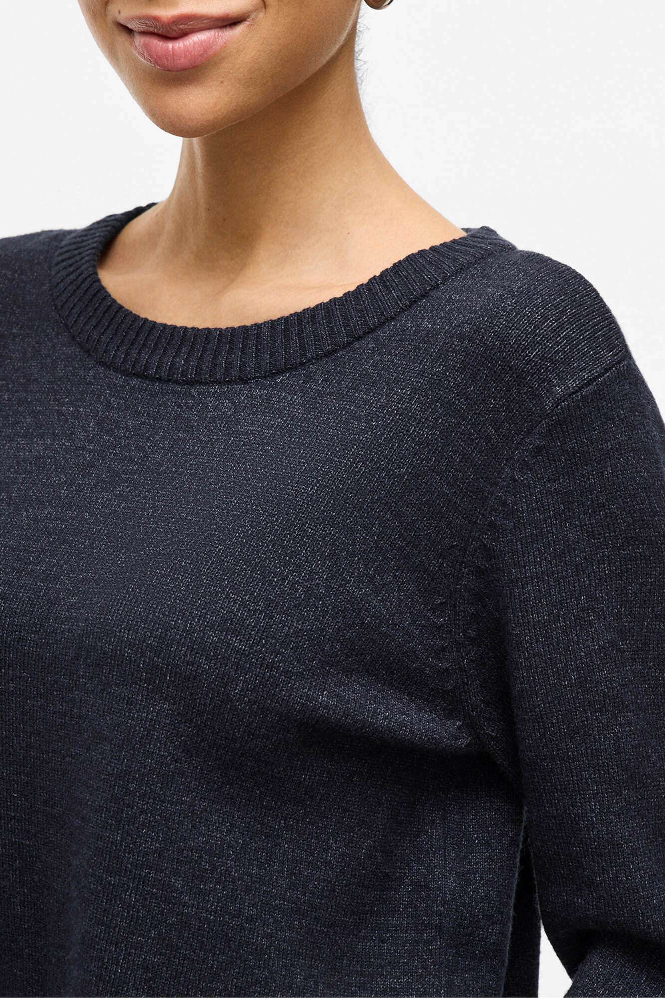 Vila Camisola de gola redonda de viscose