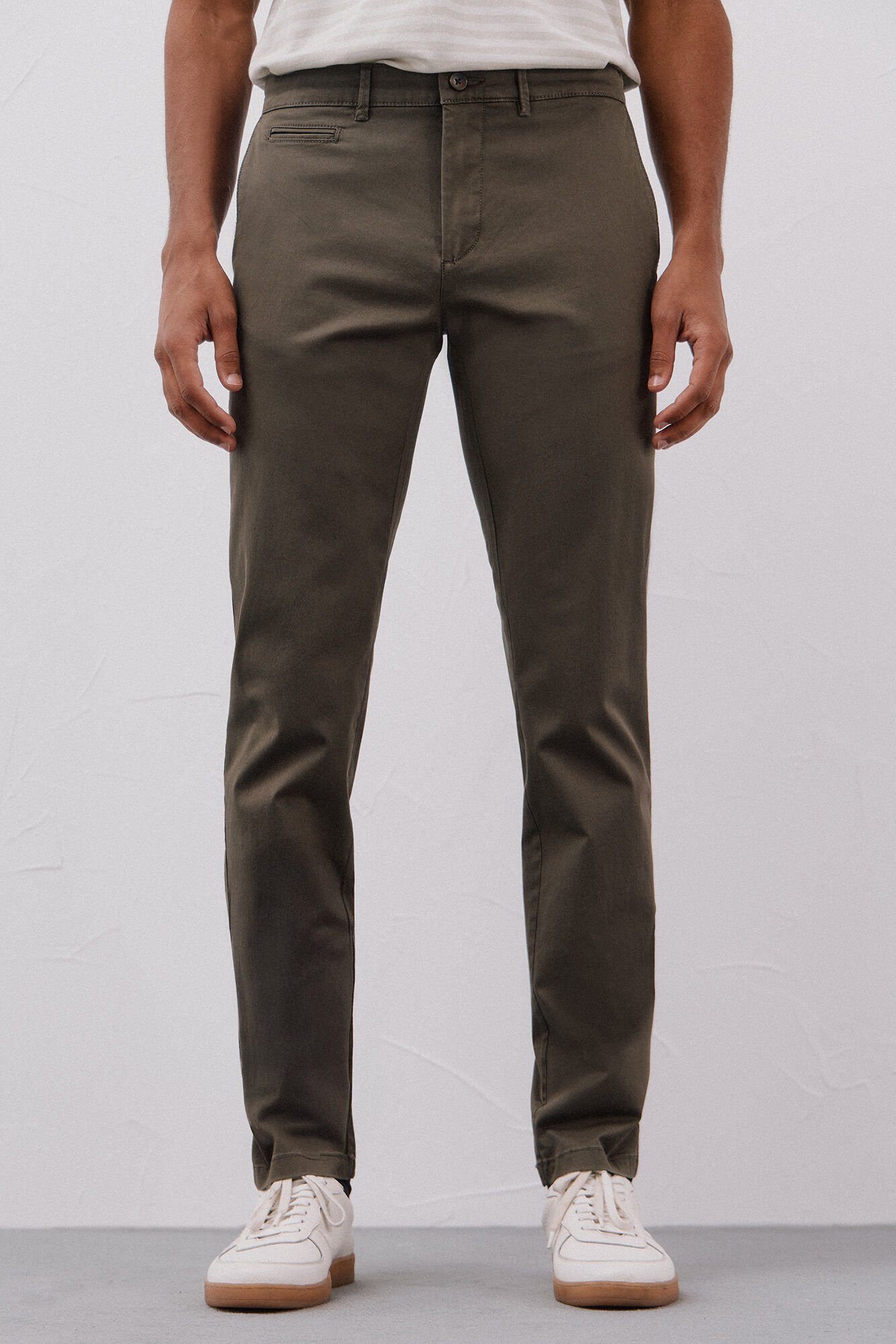 Cortefiel Slim fit lightweight chinos