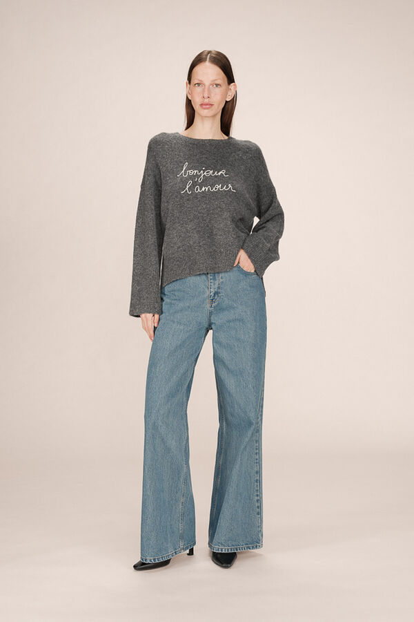 Grace & Mila Jersey oversize Gris
