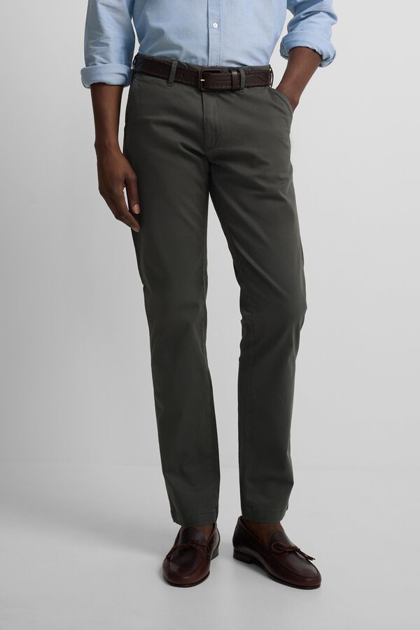 Silbon Pantalon sport chino Kaki