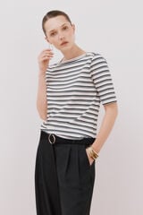 Cortefiel T-shirt básica decote barco Impressão