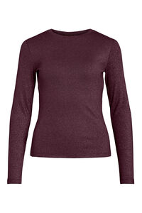 Vila Top de manga comprida com glitter