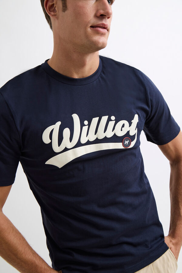 Williot Camiseta Logo Vintage Azul marino
