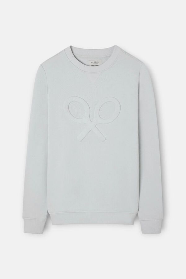 Silbon Classic embossed logo sweatshirt Grey