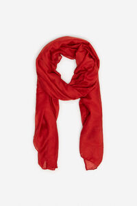Cortefiel Lurex scarf Red