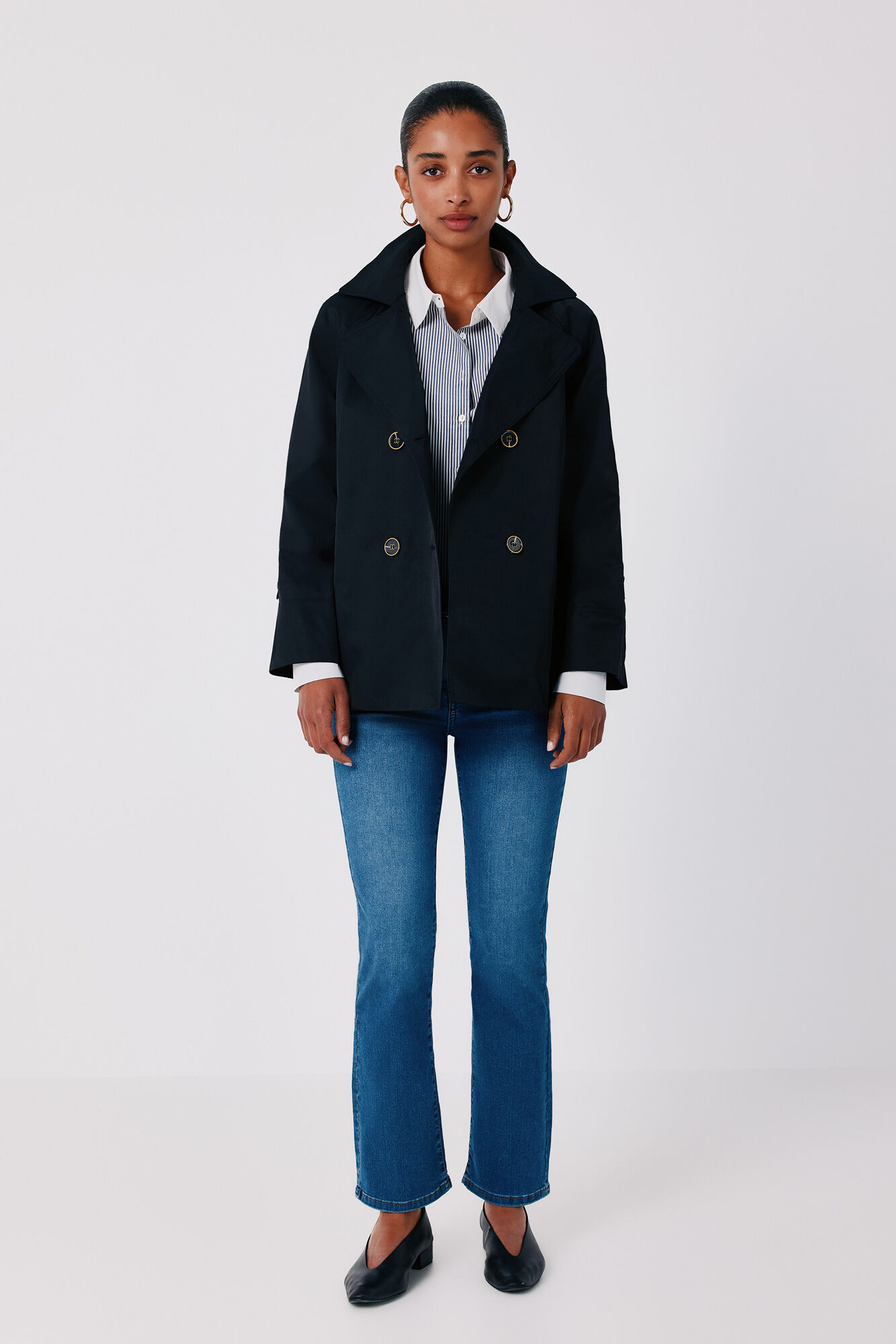 Cortefiel Short flared trench