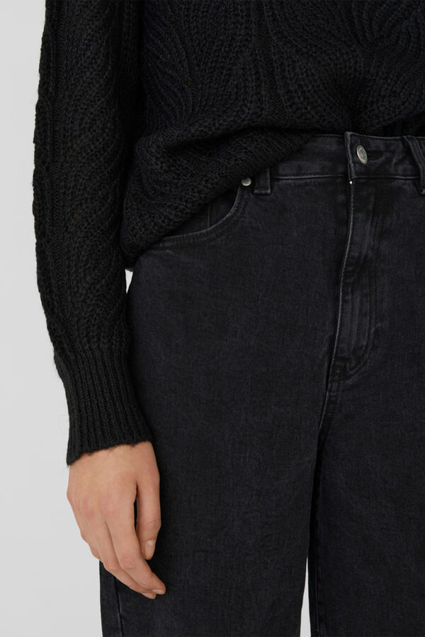 Object Cable knit jumper Black
