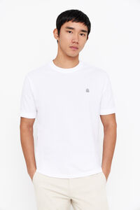 Cortefiel T-shirt básica piqué Branco