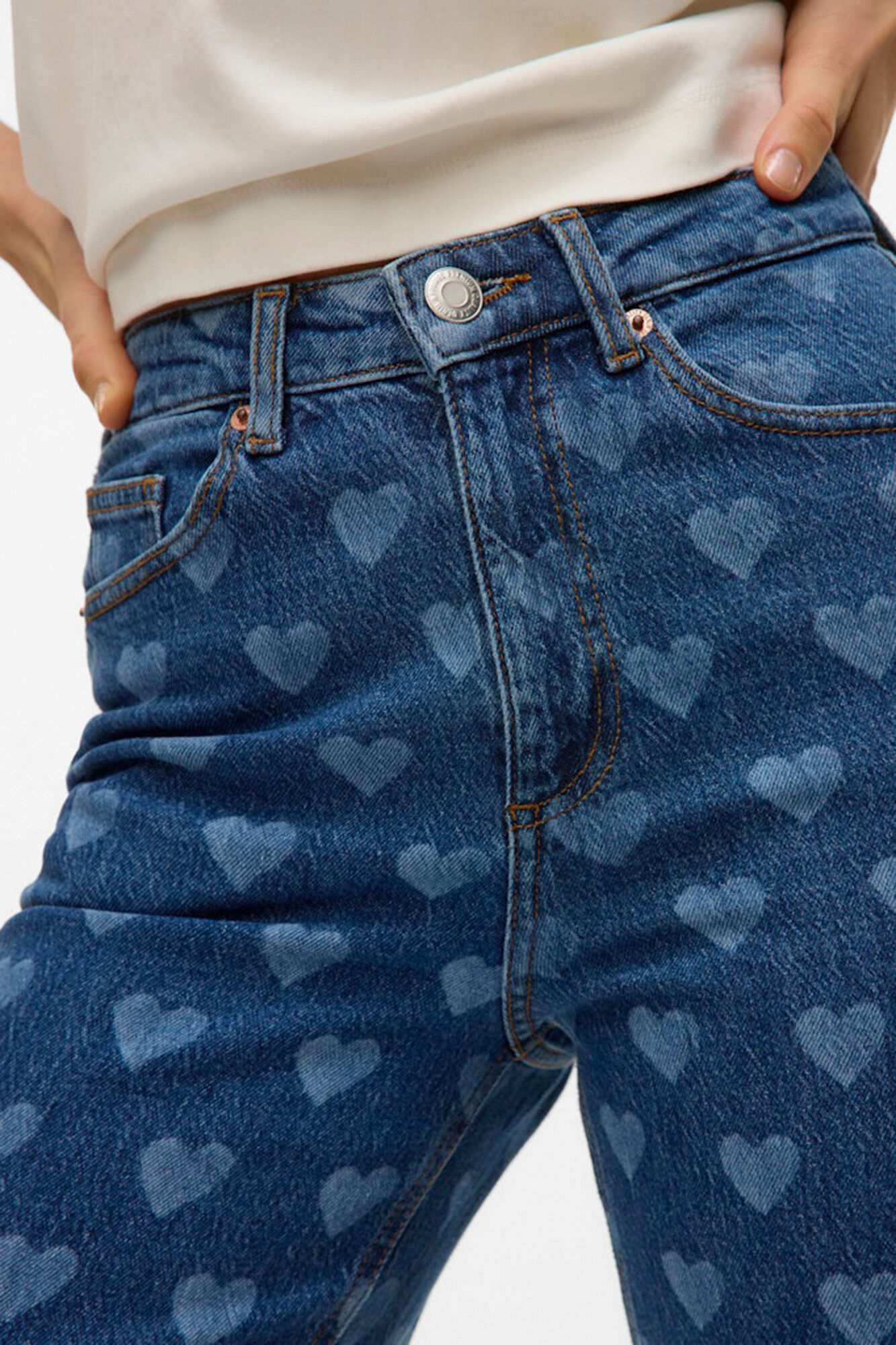 Vero Moda Pantal&oacute;n vaquero estampado