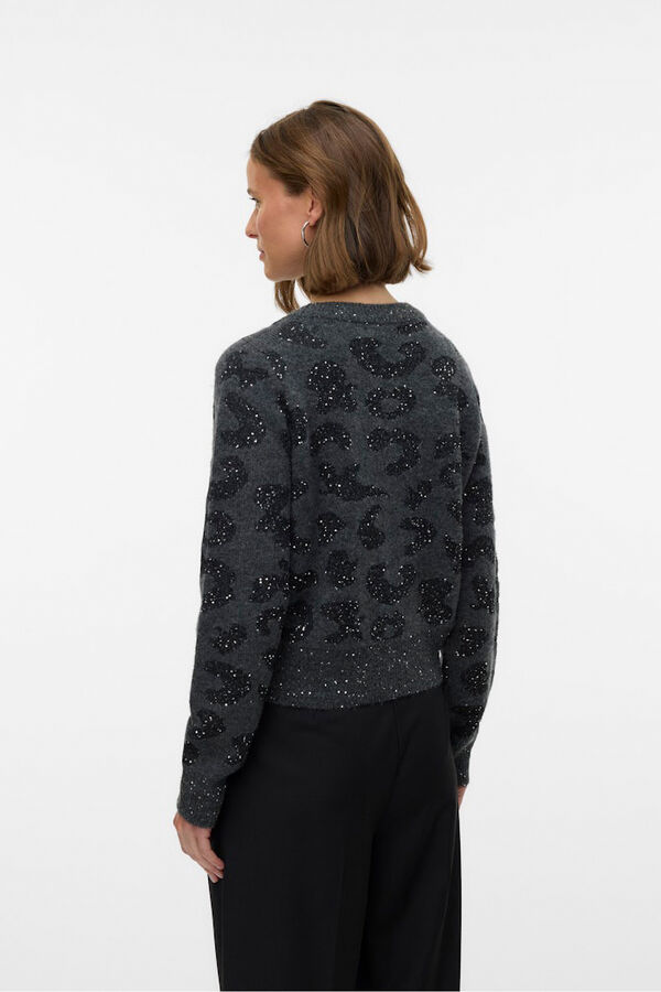 Vero Moda Casaco de malha curto de manga comprida  Cinzento