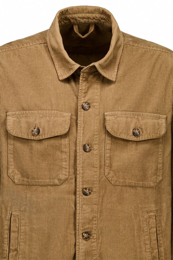 OOTO Sobrecamisa de bombazina Tostado