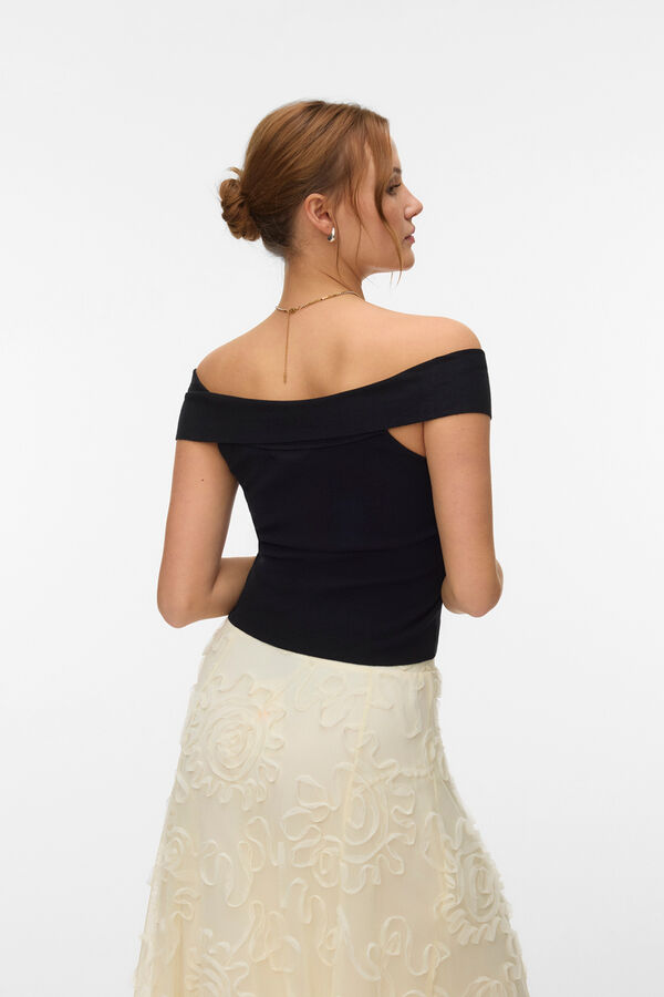 Vero Moda Top de hombros descubiertos Negro
