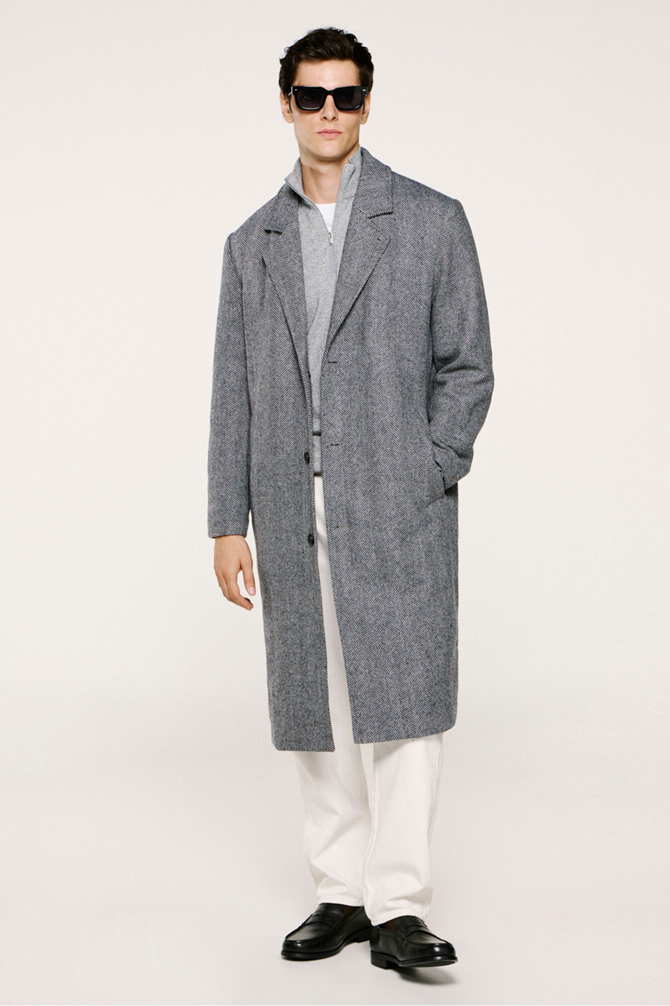 Selected Abrigo largo lana