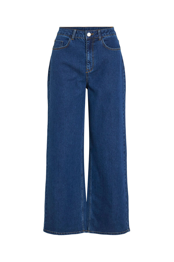 Vila Calça calça 7/8 de cintura alta Azul