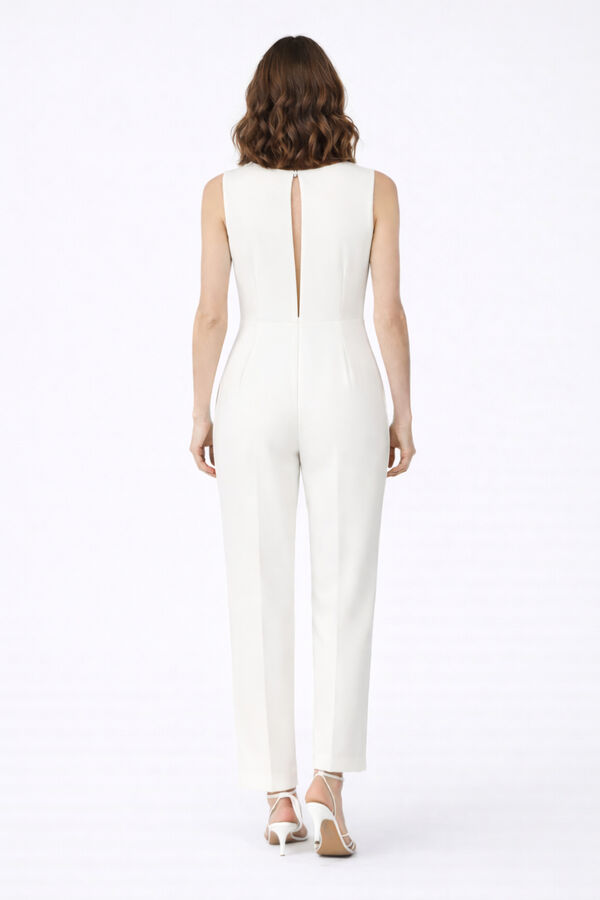 Vila Formal long jumpsuit White