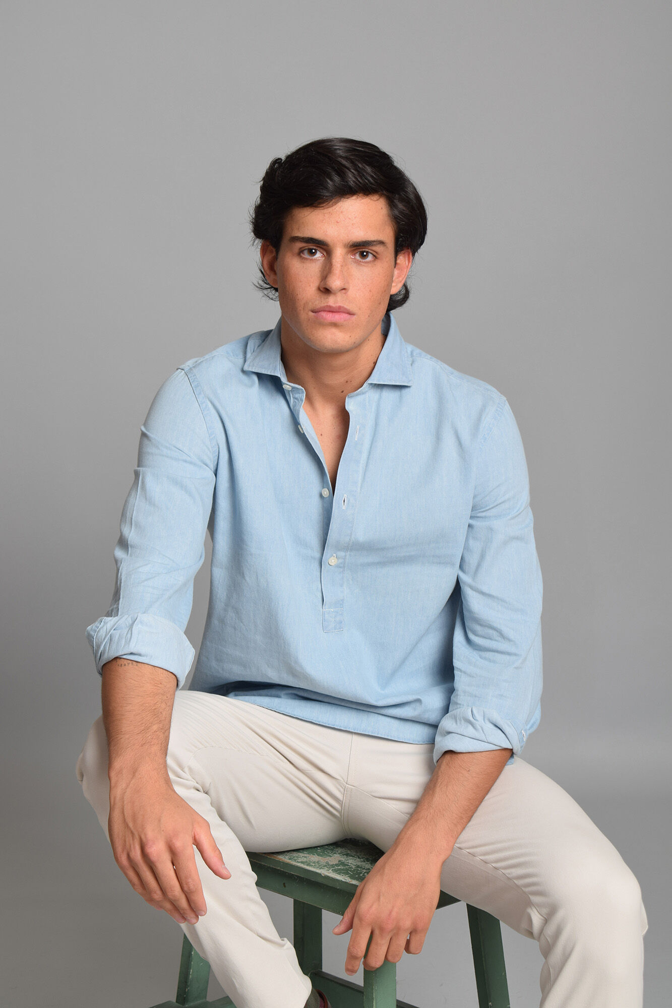 Polera camisa hombre hot sale