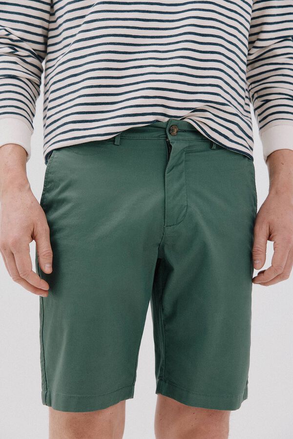 Cortefiel Chino bermuda shorts Green