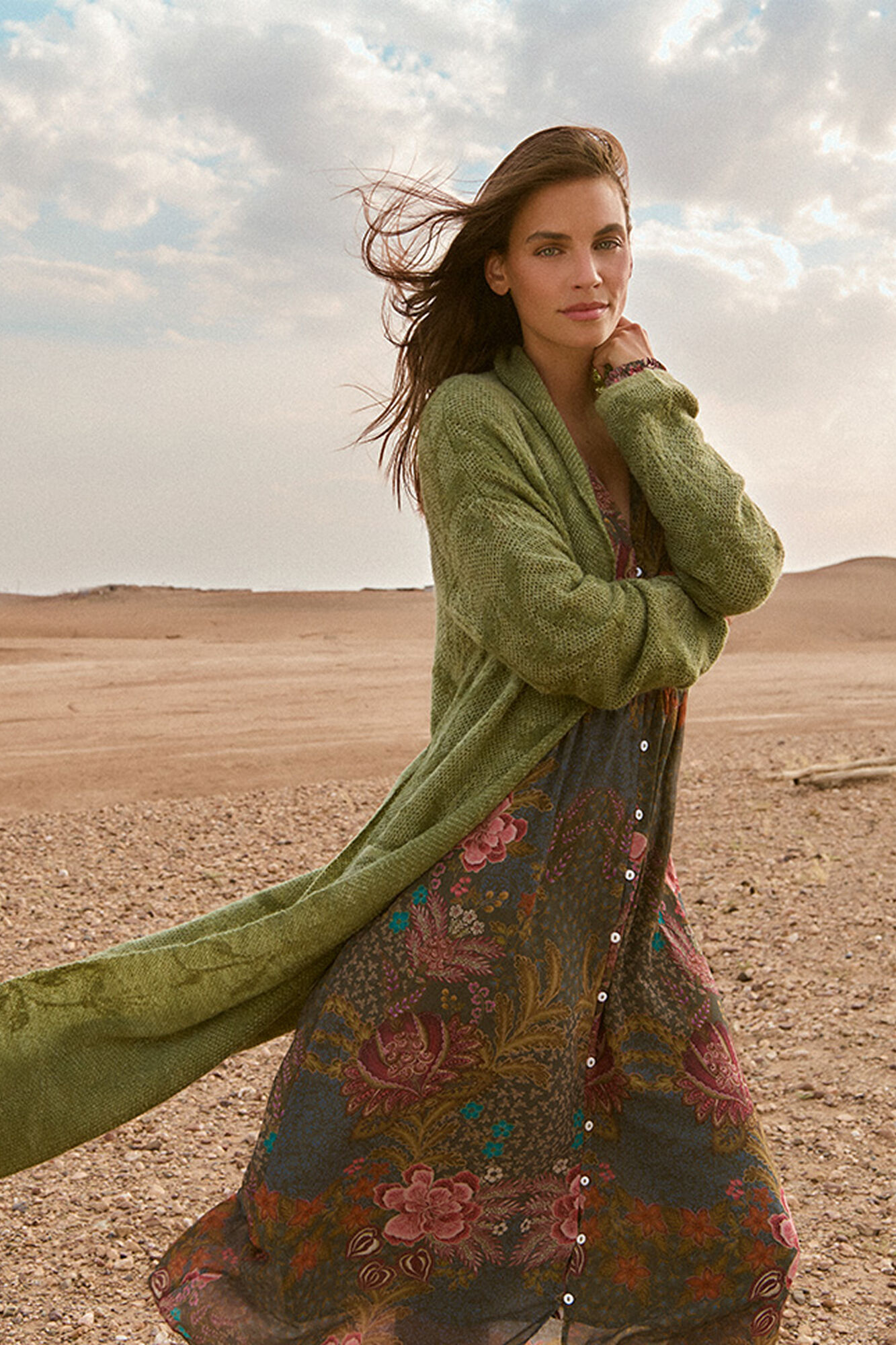 Slowlove Casaco comprido jacquard