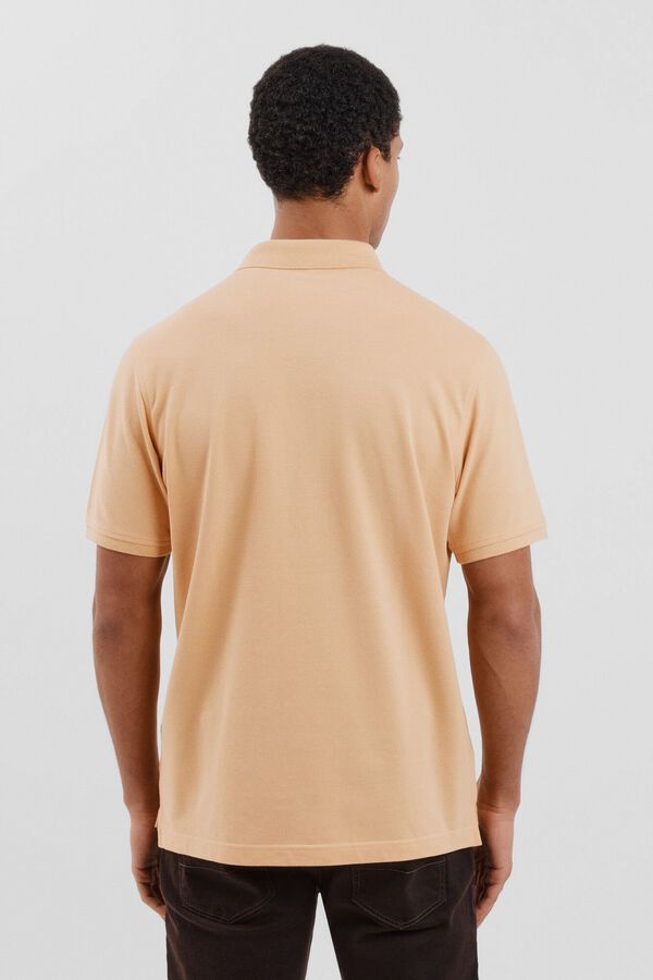 Cortefiel Basic piqué polo shirt Yellow
