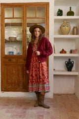 Jaase Casaco de malha de malha Granada