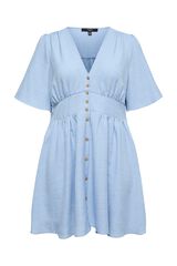 Vero Moda Curve Short sleeve plus size dress Blue