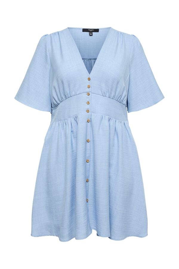 Vero Moda Curve Short sleeve plus size dress Blue