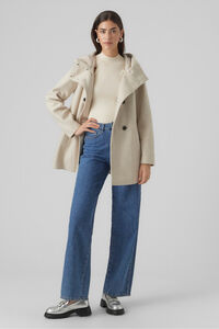 Vero Moda Sobretudo de tecido feminino com capuz